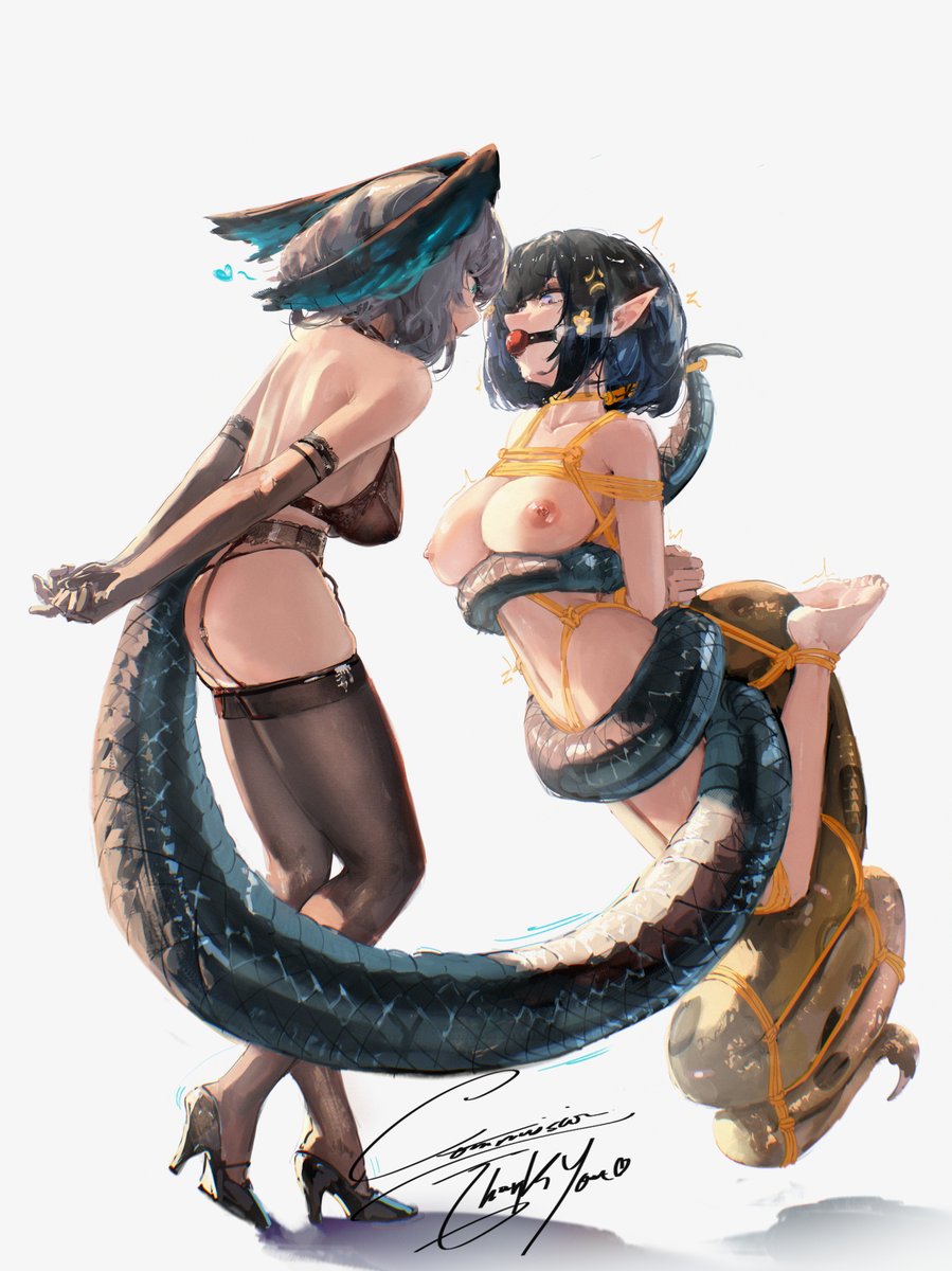 Gan3E_GTR's tweet photo. Slippery little toy~

Commission for @AptMacrosage 
#Arknights #明日方舟 #アークナイツ https://t.co/YYUm2QeB5F