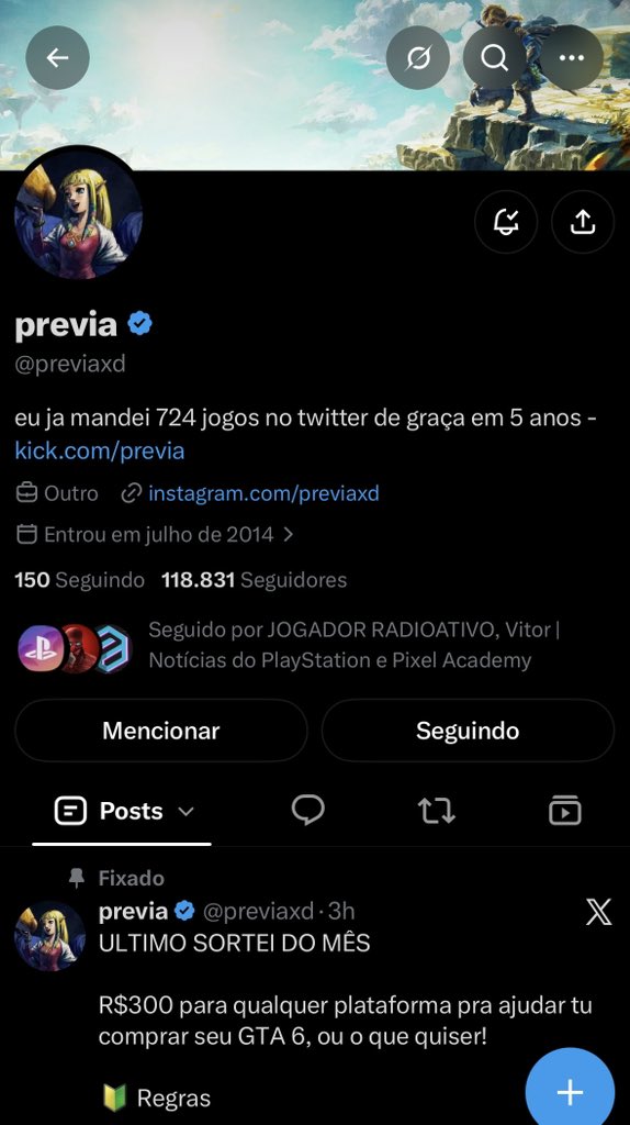 MayconMaxk's tweet photo. @previaxd PlayStation https://t.co/cLc7Llsy2k