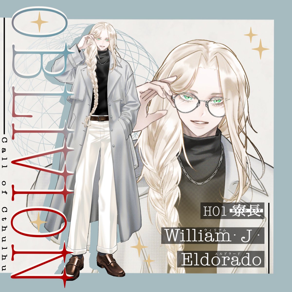 noche4242's tweet photo. 「0BLIVI0N-オブリビオン-」

HO寮長-HEAD BOY-
William・J・Eldorado(ｳｨﾘｱﾑ･J･ｴﾙﾄﾞﾗｰﾄﾞ) https://t.co/S2G43VQVym