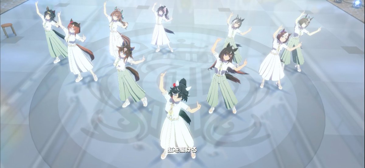 torinoria_'s tweet photo. エース迷いまくった末にスカートで踊ってもらったんだけど、私のアプリ内のエース、って感じがして余計に泣いた
公式はエースにパンツスタイル着せがちだからね… https://t.co/kxeIvPHD41