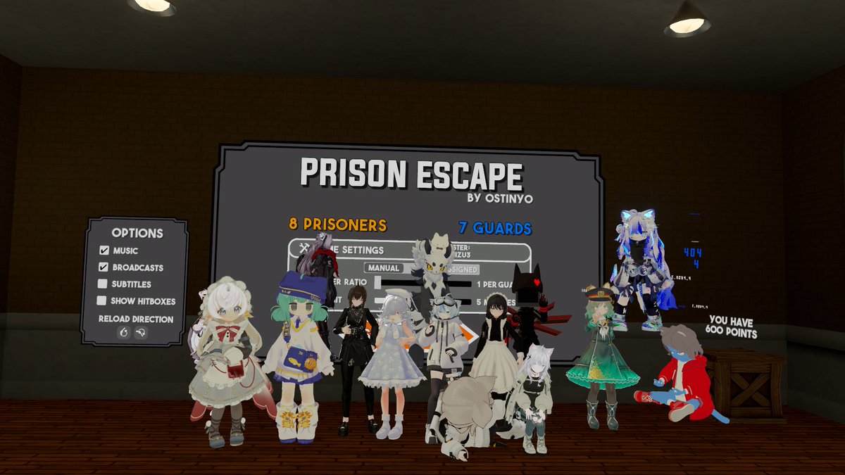 JPLAZA_VR's tweet photo. 火曜日は「ぶいカツ」にお越しくださりありがとうございました！

「Prison Escape」をプレイ！🎉
看守囚人で分かれてわちゃわちゃしてました！

また来週も別企画でお待ちしています！

#VRChat #VRChatイベント ⁠#ぶいカツ https://t.co/bguHmAOhy3