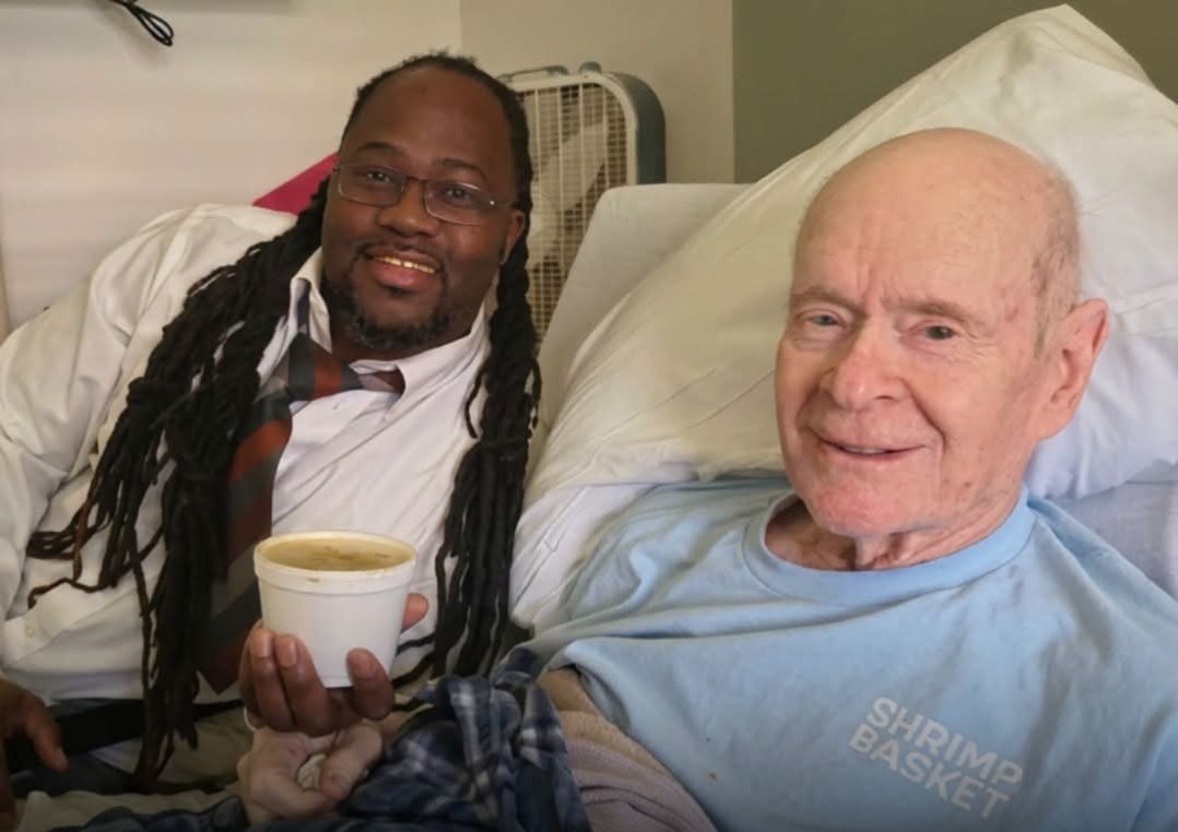 WolfofX's tweet photo. For nearly 10 years, 78-year-old Charlie Hicks had been part of the daily rhythm at the Shrimp Basket in Pensacola, Florida.

He came in twice a day, for lunch and dinner, and almost always ordered the same thing. A cup of gumbo with a little rice and no crackers. The staff knew him so well they called him Mr. Hicks and even celebrated his birthday with him.

Then, in September 2025, his usual seat stayed empty.

At first, Charlie told the staff he was sick. They began bringing his gumbo to his apartment and leaving it outside for him. But when they suddenly couldn't reach him at all, longtime cook Donell Stallworth became worried.

Donell drove to Charlie's home and knocked. There was no answer.

Then he heard a faint voice from inside asking for help.

Charlie was on the floor, unable to get up. He was severely dehydrated and had two broken ribs. Donell stayed with him while another staff member called 911, and Charlie was taken to the hospital.

He spent about a week there before continuing his recovery in rehabilitation.

But the people from the Shrimp Basket didn't consider their job finished.

They visited him, brought him his familiar gumbo and later helped him settle into an apartment close to the restaurant. The restaurant also gave him free gumbo for life.

Charlie had walked through those doors thousands of times simply looking for a meal.

In the end, being remembered when he didn't walk through them may have saved his life.