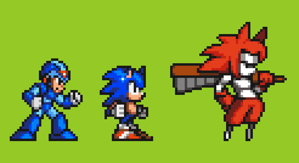 ViviRatalopes's tweet photo. The blue Hedgehog and my OC Numo in MMX style
#SonicTheHedghehog #sonicthehedgehogfanart #MegaManX https://t.co/vCsLP5cfOf