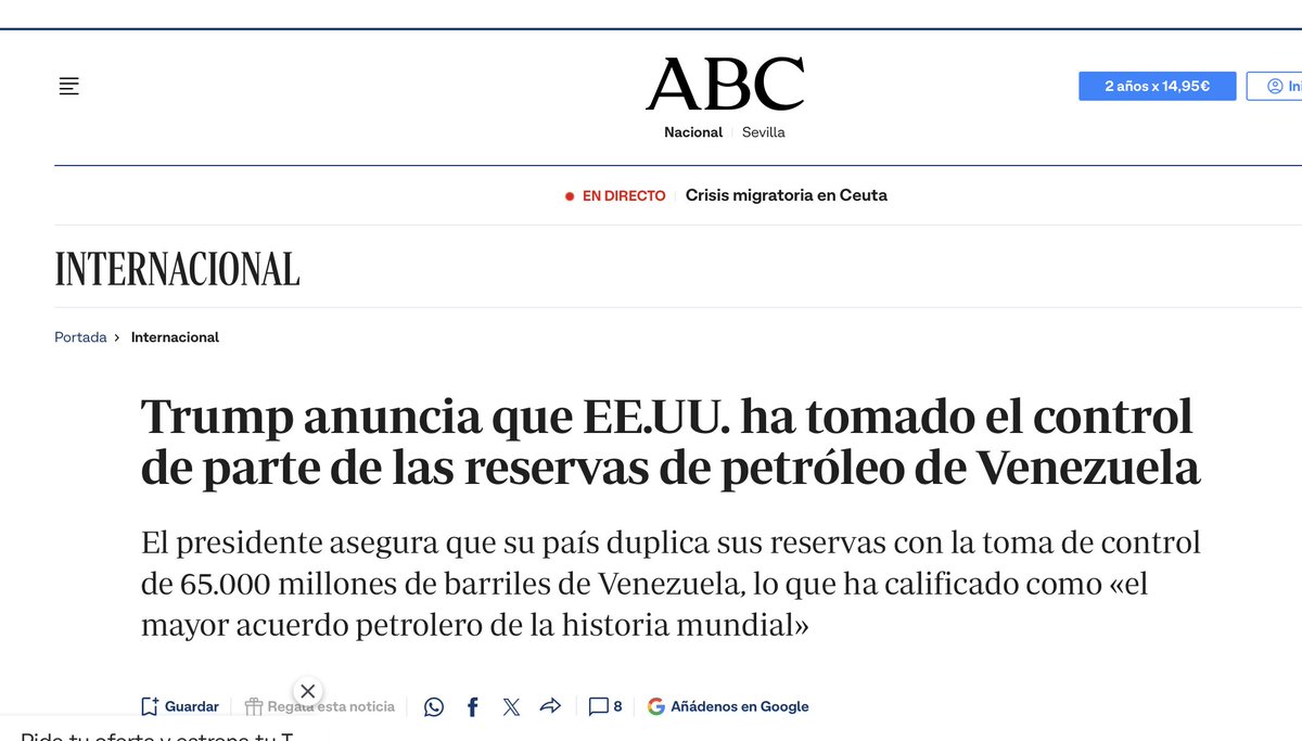 hermanntertsch's tweet photo. No sabemos si este “acuerdo" puede ayudar a Donald Trump en las elecciones de noviembre. Lo que sí sabemos es que sus formas no le ayudarán en esa generacion de confianza norte sur para el gran proceso de reconquista conservadora en Iberoamérica que acabe con el crimen organizado que es el narcosocialismo. 

Y los términos con que se refiere a la asesina, narcotraficante y torturadora jefa del chavismo Delcy Roodríguez son, además de prescindibles, deplorables.

Si Trump quiere gobernar Venezuela como un estado propio, quite al menos a la notoria asesina que tanto lo desprestigia a él, a @SecRubio y a todo EEUU.