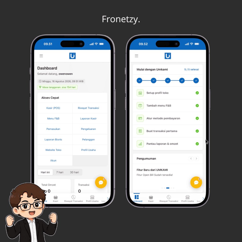 fronetzyid's tweet photo. Akhirnya lega banget project UMKAMIPOS beres juga! 

Ini aplikasi POS (kasir) yang aku bangun khusus buat bantu UMKM, terutama kalian yang punya bisnis F&amp;B (Food &amp; Beverage). Yang mau operasional usahanya makin rapi, wajib lirik ini sih. https://t.co/dSCxr4M2yR