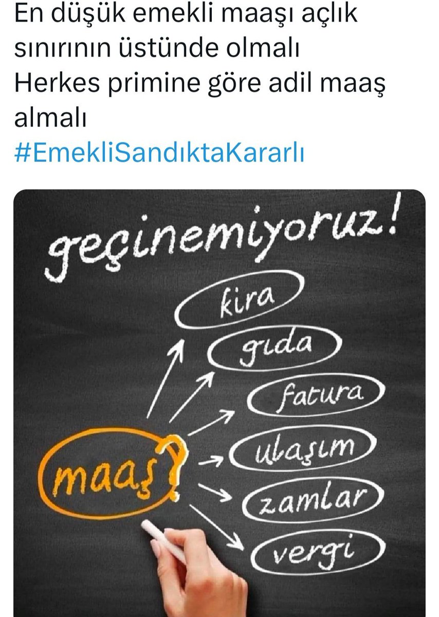 35turhankose's tweet photo. Anlayamıyor musunuz 
GEÇİNEMİYORUZ 
#GeçimDerdiEmekliyiYedi
#5000KısmideBitmeyenDert https://t.co/RnuSCZNHgx