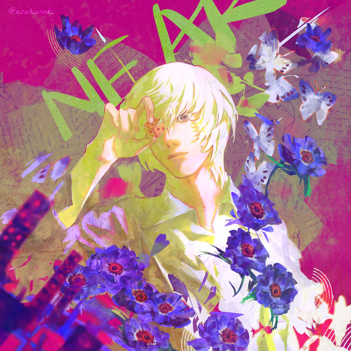 asahiaraki's tweet photo. I couldn't finish drawing in time for his birthday, but happy birthday anyway, my dear Near.
#DeathNote #NateRiver https://t.co/yfzSbzkGji