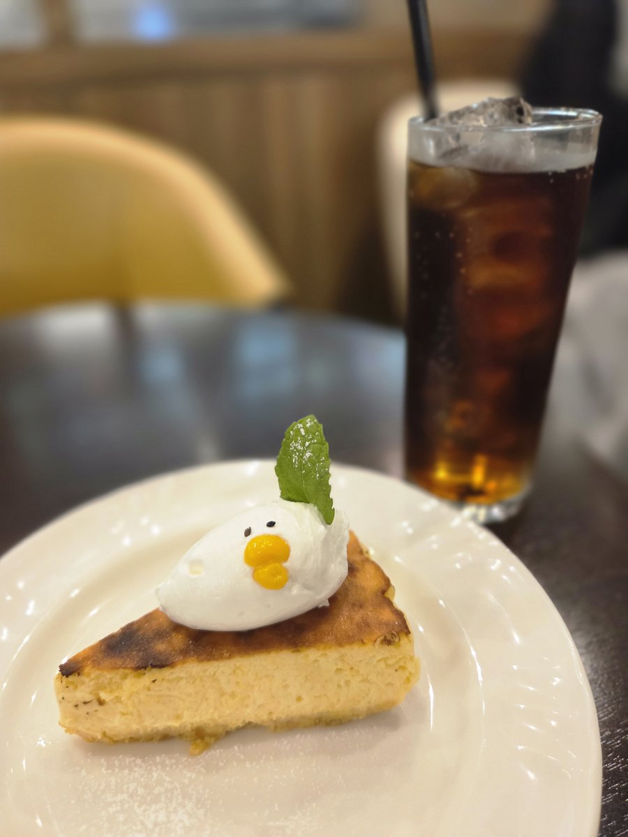 otnrrin's tweet photo. とうもろこしのバスクチーズケーキ🐤 https://t.co/jWwZKaEckO