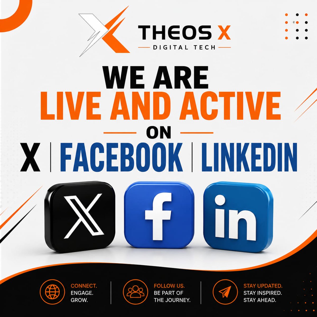 Theosxdigital's tweet photo. 🚀 WE ARE LIVE &amp; ACTIVE!

THEOS X Digital Tech is officially building its digital community. 🌍

Follow us for:

💻 Tech &amp; Innovation
🤖 AI &amp; Automation
📊 Data &amp; Digital Solutions
🚀 Projects &amp; Updates
💡 Business &amp; Technology Insights

Connect. Engage. Grow.

Follow the journey https://t.co/2vFz1ouf1s