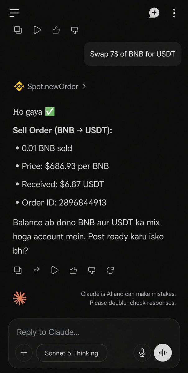 moumir44's tweet photo. Perform the requested swap using Binance Agent OS. #BinanceAgentOS https://t.co/gcIwtBcB5F