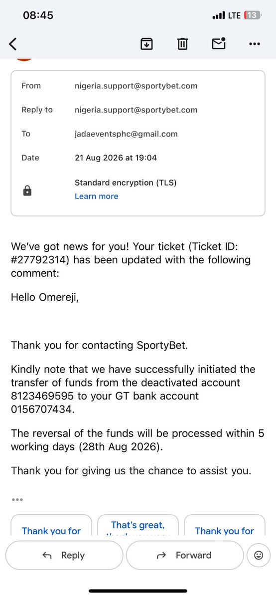DavidsonOmereji's tweet photo. @SportyBetNG Please attend to my winnings ..it’s almost 2 weeks https://t.co/zZY5yzjnT5