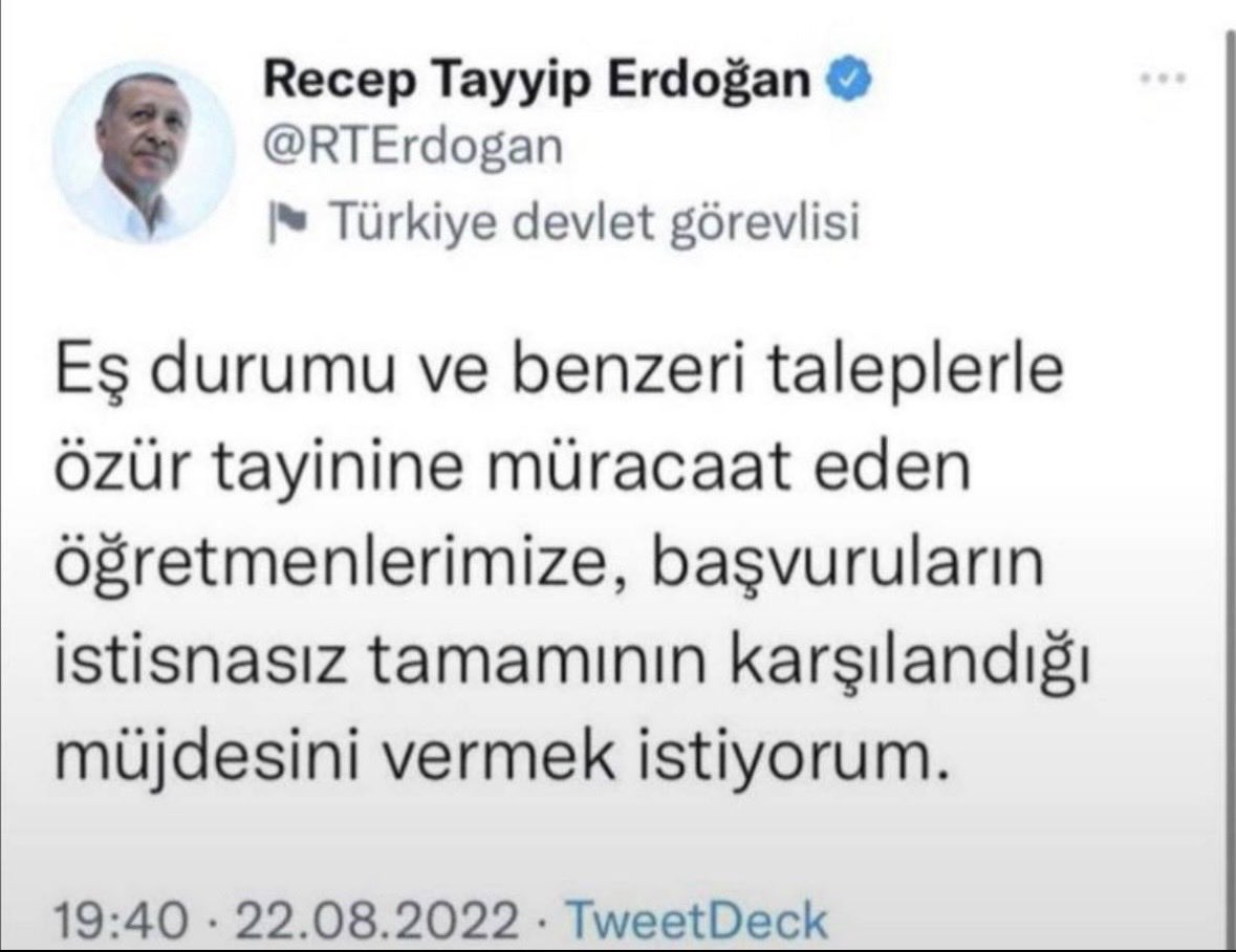 akyuz48035's tweet photo. Sayın Cumhurbaşkanım ve kıymetli Hanımefendi, Aile Yılı ailelerin ayrı kaldığı değil, birleştiği yıl olsun. Binlerce öğretmenin umudu sizden gelecek il emri müjdesinde. Lütfen sesimizi duyun, ailelerimizi birleştirin. #ilEmriCocuklarinDuasi 🙏@RTErdogan @EmineErdogan https://t.co/GqVExN24Se