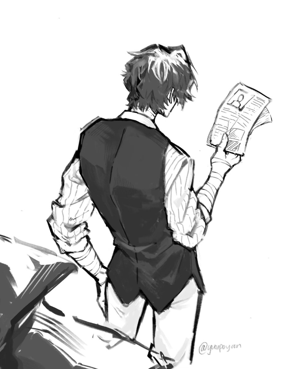 yuupoyan's tweet photo. Dazai’s back view
#BSD #文スト https://t.co/2jIz8EGKTI