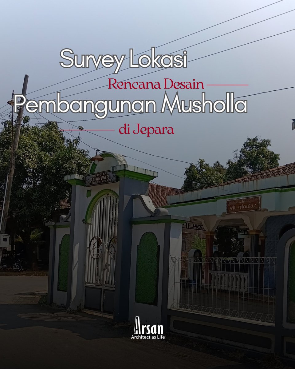 ArchitectA79673's tweet photo. Melihat langsung kondisi lahan, bangunan eksisting, serta lingkungan sekitar menjadi bagian penting sebelum menentukan konsep.
#mosque #desainmusholla #musholla #desain #arsitek https://t.co/m6fgYI8NzN
