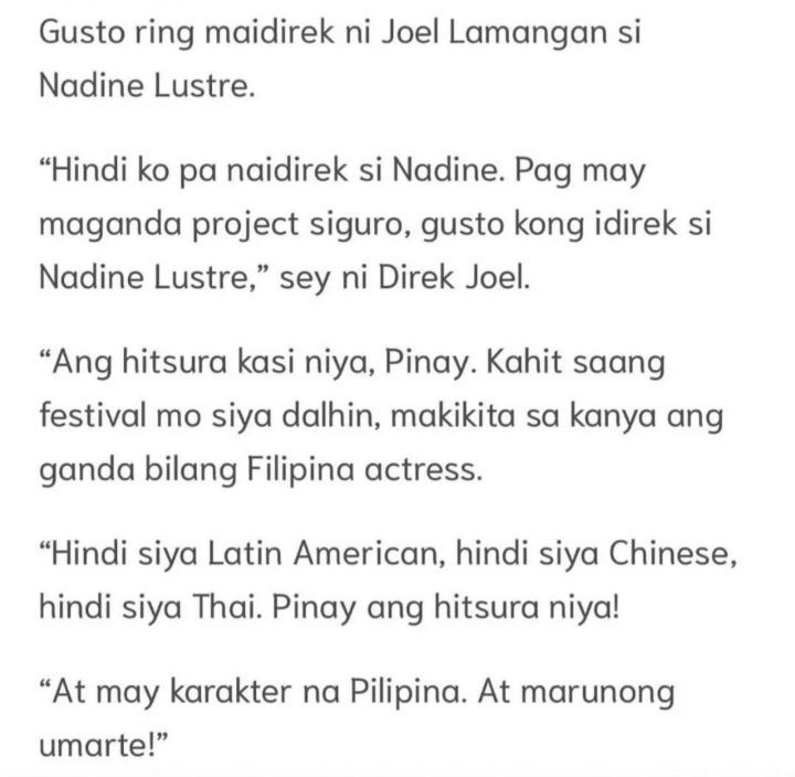 nadinelovemeryt's tweet photo. Funny ng Nadine Lustre haters na nagsasabi na madaming direktor na ayaw siyang makatrabaho. Sure ba kayo? 😆 Alamin at kilalanin din ninyo ang LEGIT FILM CRITICS na nandito sa Twitter/X at credentials nila. Pati producers nagsabi si Nadine ang FIRST CHOICE or HANDPICKED nila. https://t.co/fdeRzivXHp