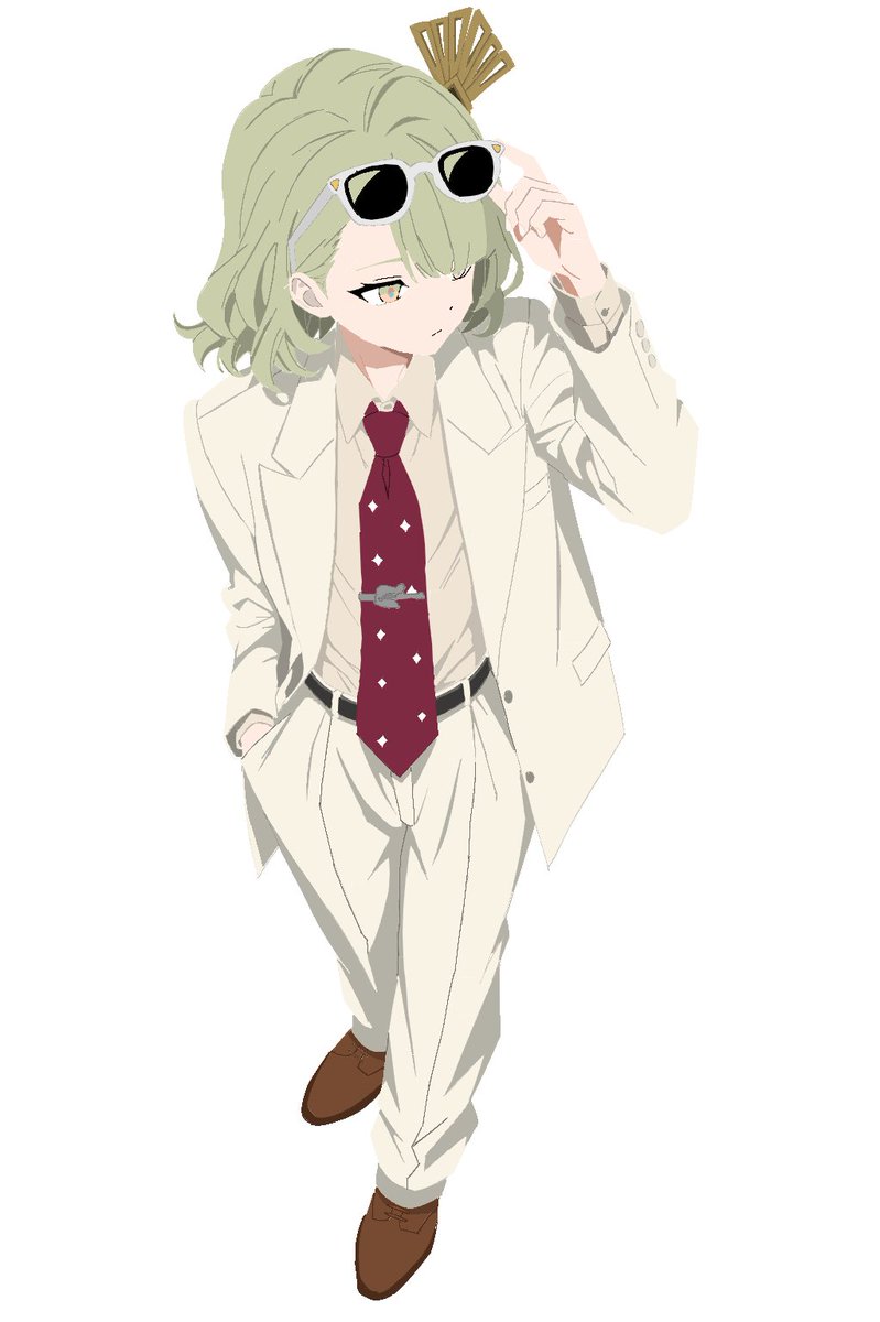 sleepy_bombs's tweet photo. 千夏ちゃんにズートスーツ着てもらった(再掲)
 #ゼンゼロ https://t.co/8SsIv1YPvu