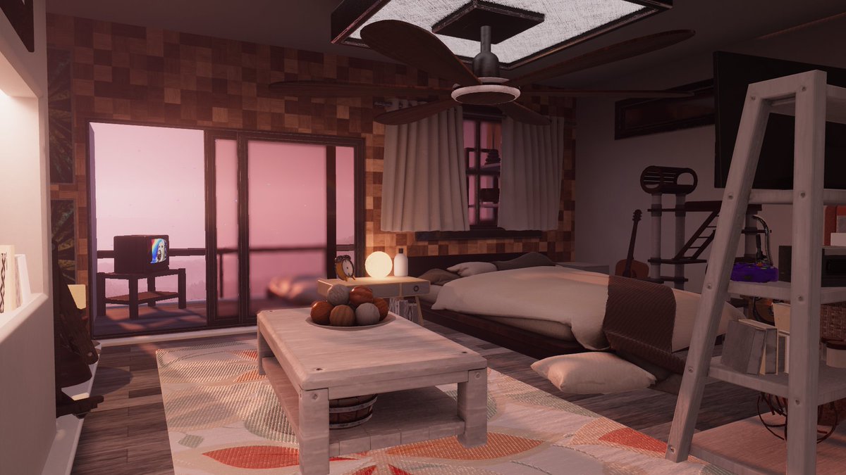 WispiWoo's tweet photo. NEW WORLD OUT NOW!!!!
"Room Forge" Is OUT NOW Across ALL platforms for vrchat!
Build your very own bedroom ALL inside of vrchat, pick from a range of exteriors, times of day, and weather conditions!
Pick from one of my default layouts, OR build your Very own
All INSIDE vrchat! https://t.co/gL6kWfStNO