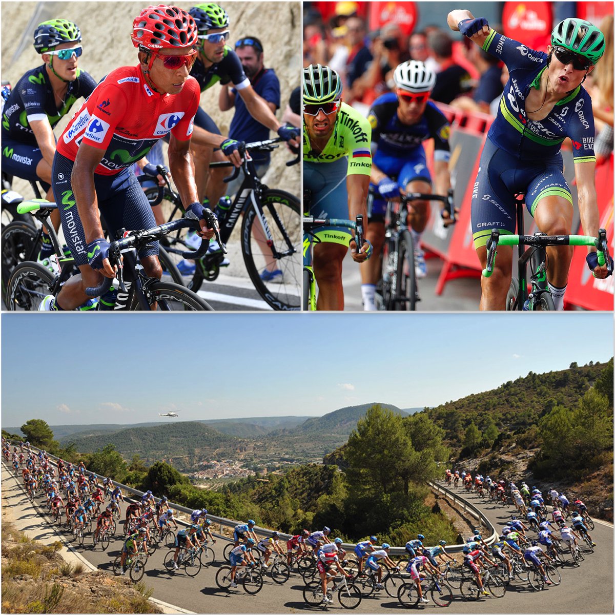 grahamwatson10's tweet photo. Maybe a day for the Vuelta's few sprinters today, an around-Valencia stage with a few hills thrown-in..as in 2016. Nairo Quintana led the race overall while Magnus-Cort Nielsen won into Gandia, next door to today's finish in Xeraco. https://t.co/4dvbTzJY7l