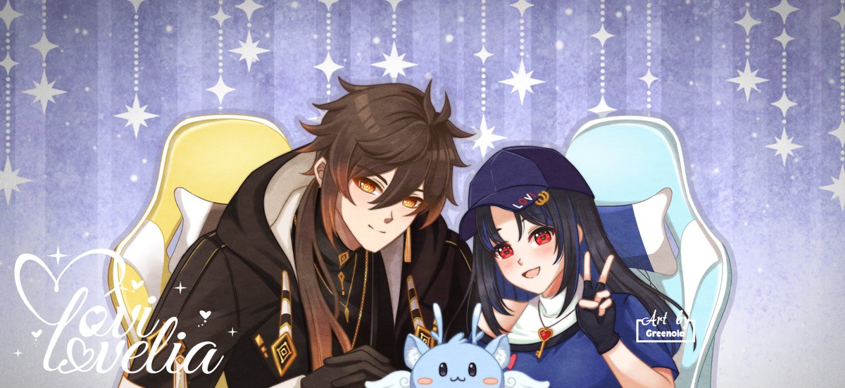 zhongliswifey's tweet photo. 🔶❤️ — #ZhongVi #LapisAmoris

★彡 Vtuber AU 彡★

❤️ “Smile! We’re taking a picture!”
🔶 “You’re more excited than the chat.”
❤️ “Because this is my favorite collab.”
🔶 “Then I suppose I should smile properly.”

🎨 ©Greenola

💌 #YumeLokalGallery #GenshinYume https://t.co/Gd3AJsyhg1