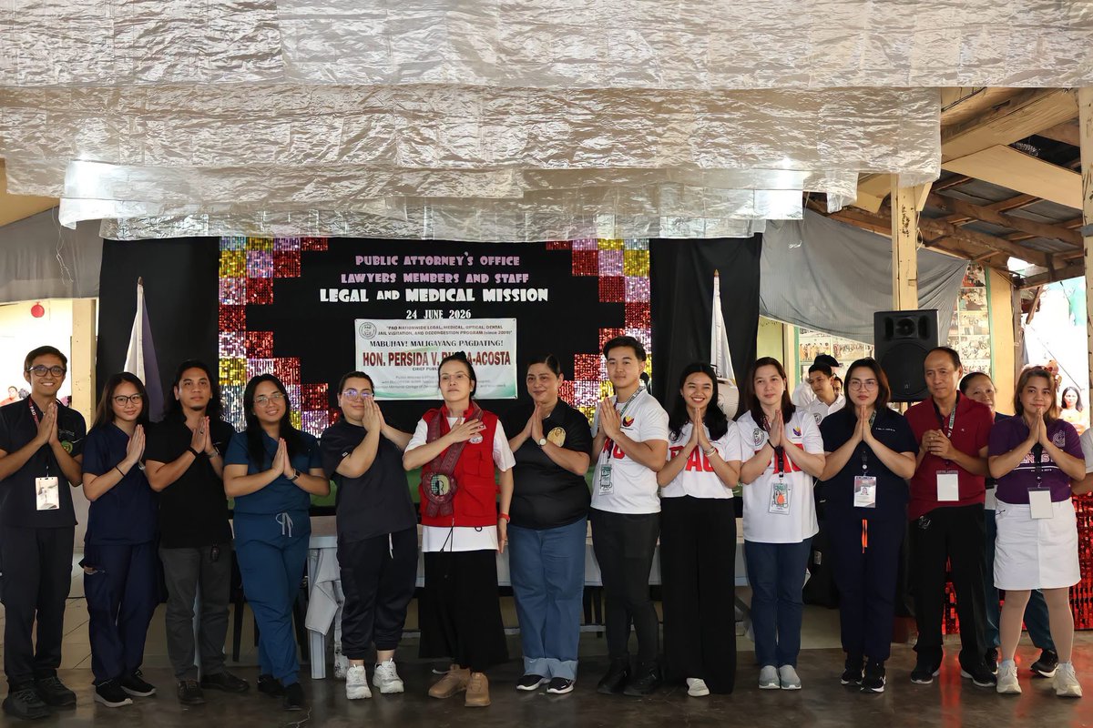 persidaacosta's tweet photo. PART 1: PAO LEGAL, MEDICAL, DENTAL, OPTICAL, JAIL VISITATION AND DECONGESTION PROGRAM
CORRECTIONAL INSTITUTION FOR WOMEN (MANDALUYONG CITY)

🗓️JUNE 24, 2026 

#CIW #JailOutreach #PersidaAcosta https://t.co/xpLb1MEn89