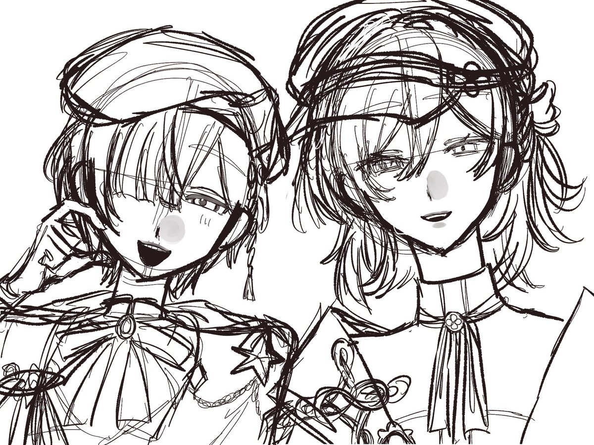 2525__777's tweet photo. 昨日歌枠中ちょくちょく描いてたやつ
ここから進むかわからない https://t.co/8kptto95Ol