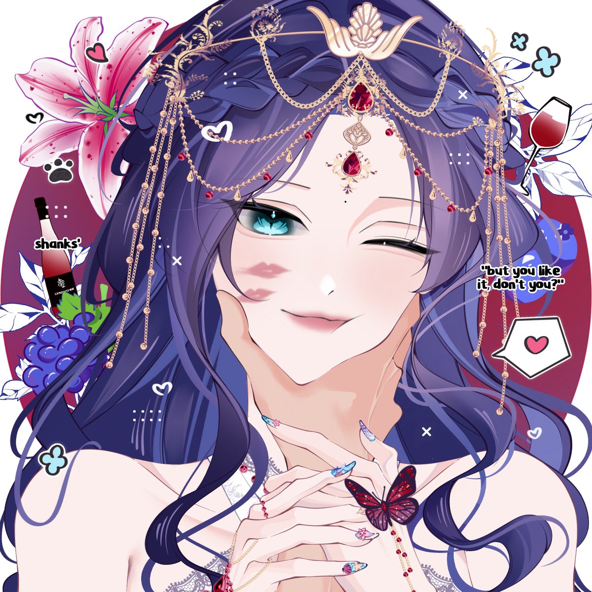 iHeartShanks's tweet photo. ꒰ 夢 ꒱ 𝗠𝗼𝗻𝗱 𝗖𝗵𝗲𝗿𝗿𝘆 𓇼 𓂃 𓈒𓏸 #shanette🍶☕

She painted him in red—lipstick, teeth, and pure defiance. 𝐊𝐢𝐬𝐬𝐦𝐚𝐫𝐤𝐬, 𝐛𝐢𝐭𝐞𝐦𝐚𝐫𝐤𝐬, and a 𝐯𝐞𝐫𝐲 𝐬𝐦𝐮𝐠  𝒇𝒐𝒙 who knew exactly what she was doing. 

🎨: by ©kiyoseblak on Twitter https://t.co/6CDBtM9MKW