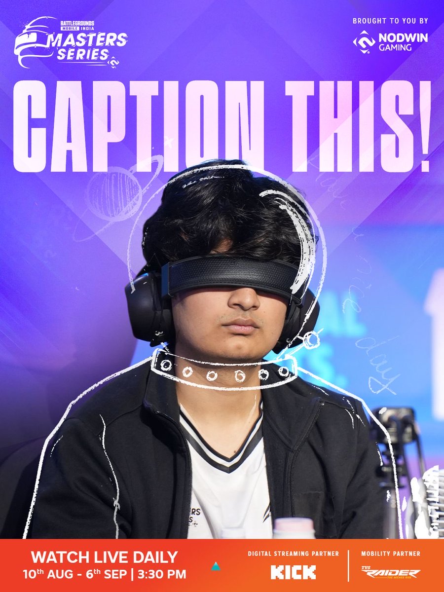 NodwinGaming's tweet photo. Time for some fun BTS activity in the comments😆🙈👀

📅 Catch the action LIVE on KICK
🎟️ Watch BGMS LIVE! Buy your tickets from the link in bio.

#BGMS2026 #BGMS #BGMI #esports #gaming https://t.co/yIRsrBmcnc