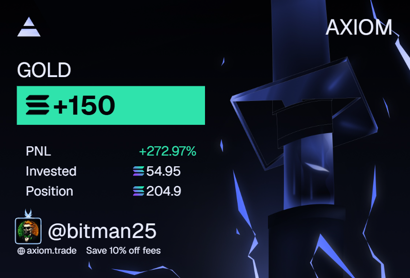 bitman_kripto's tweet photo. $GOLD paid. 🥇

+272% | +150 SOL
Got out before the rug. 😮‍💨

$GOLD #Trump #Solana #Memecoin https://t.co/A1A9C4u0rR