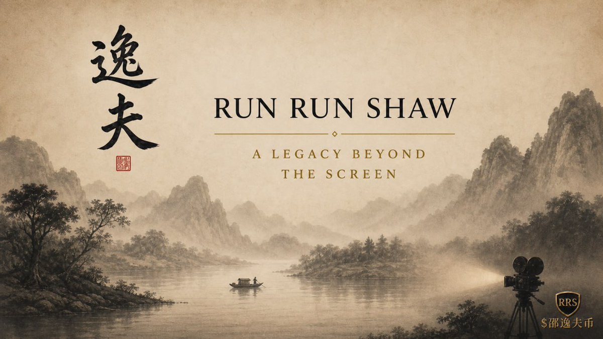 RunRunShawCoin's tweet photo. Sir Run Run Shaw had a immense impact on Chinese televison and popular culture.

He believed entertainment should lift people, then used his success to lift entire communities.

“The greatest reward of entrepreneurship lies in using success to help others.”
- Sir Run Run Shaw

May $邵逸夫币 last as long as his legacy.
