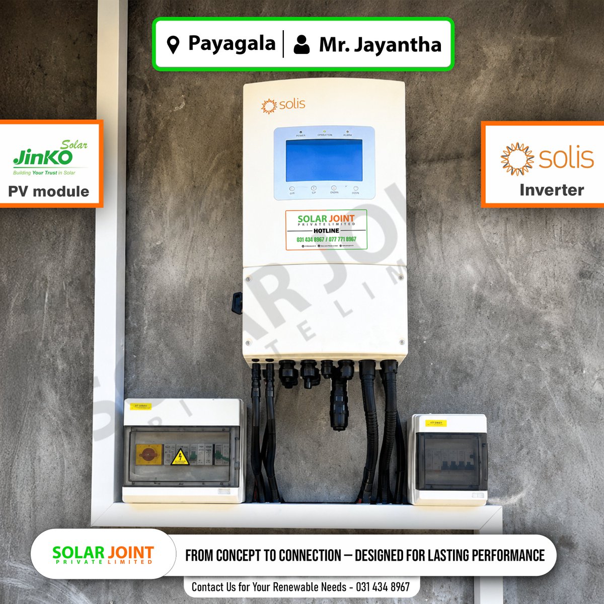 solar_joint's tweet photo. New Power Station in Payagala!

This house is now powered by an On-Grid Solar System with a Solis Hybrid Inverter, giving the flexibility to add Extra battery backup whenever it’s needed in the future.

📞031 434 8967

WhatsApp: https://t.co/N8GHl6V4Wp

https://t.co/vM5qv0KkwP https://t.co/CoixFOxdCq