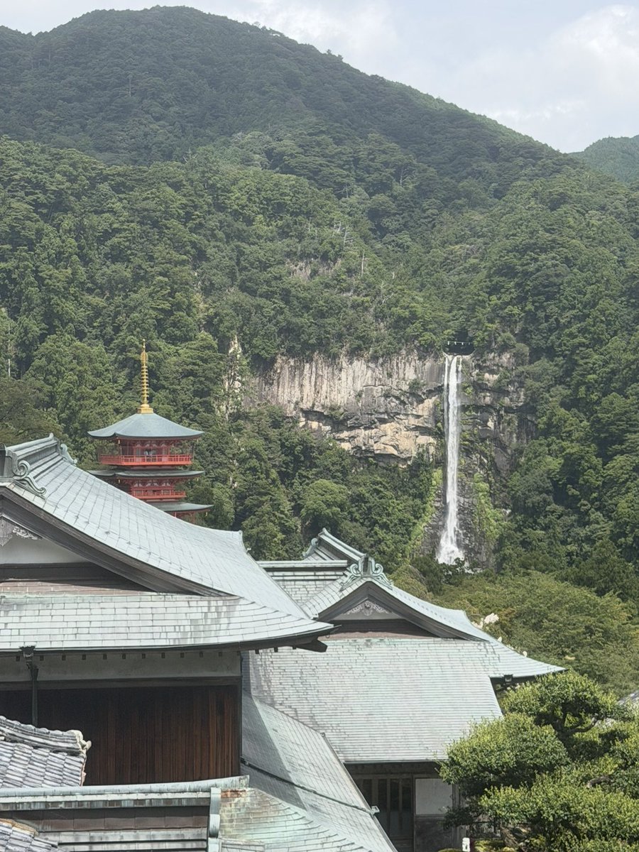 penguin_kun2's tweet photo. 日本三大名瀑の1つ
那智の滝へ行ってきた

大門坂から歩いて熊野那智大社へ
暑さでかなりきつかった…

飛瀧神社に入り那智の滝のそばへ
落差133mの滝の音とともに涼みました

#那智の滝 https://t.co/VkX9pN7Znt