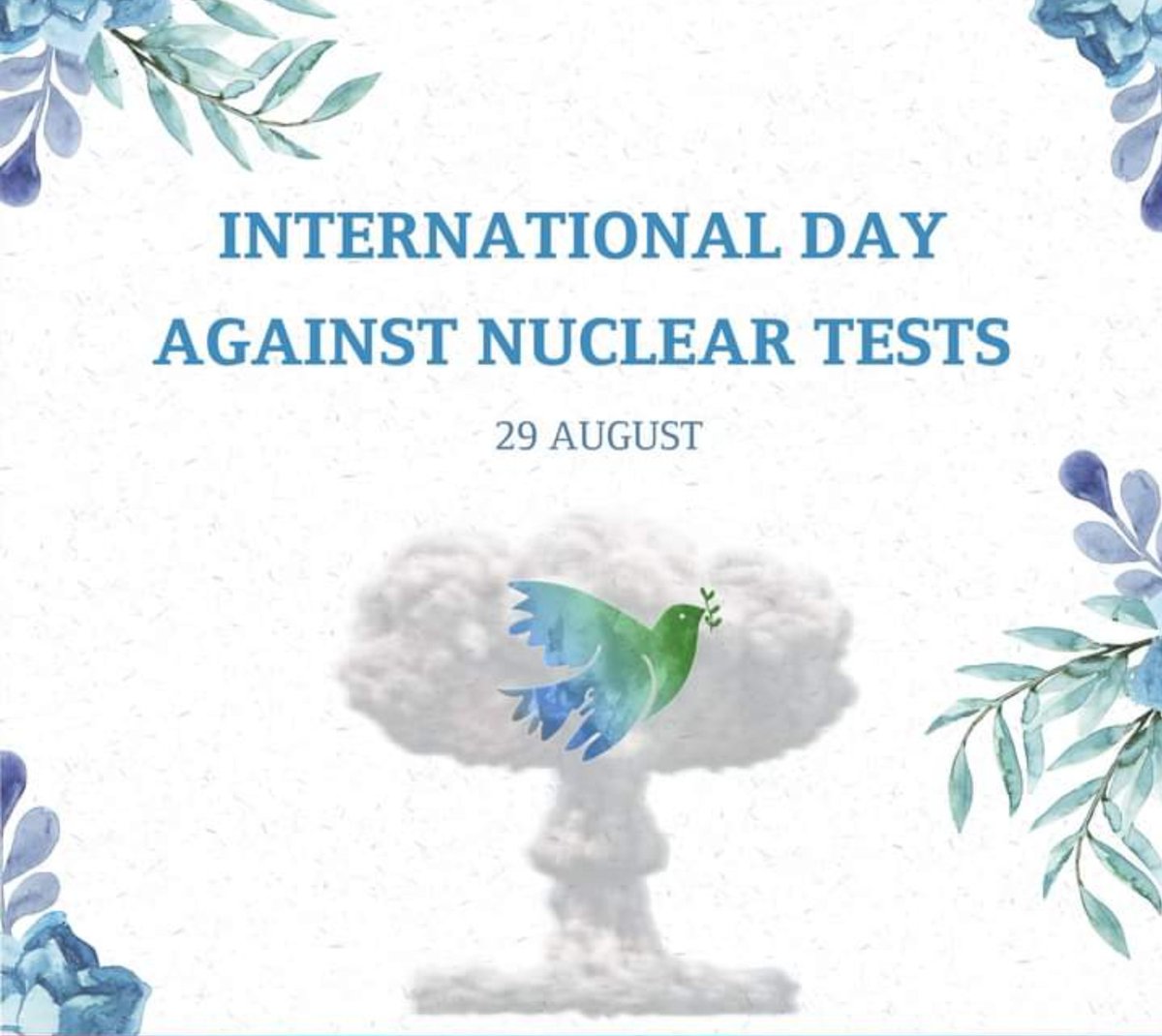 Taheri_Movement's tweet photo. Every year on August 29, the world marks the International day against Nuclear Tests  a day dedicated to raising public awareness about the devastating effects of nuclear weapons testing and to building momentum toward a world free of nuclear tests.

This day was established by the United Nations General Assembly in 2009, following a resolution proposed by Kazakhstan. It commemorates the closure of the Semipalatinsk Nuclear Test Site on August 29, 1991  the very site where, over nearly four decades, the former Soviet Union conducted more than 450 nuclear tests, many of them atmospheric, without adequate regard for the health and safety of nearby populations.

The consequences of nuclear testing don't end when the explosion does. Communities near test sites  in Kazakhstan, the Pacific Islands, Nevada, Algeria, and elsewhere  have lived for generations with elevated rates of cancer, birth defects, and genetic disorders. Soil, water, and food chains remain contaminated in some areas even decades later. Entire ecosystems and ways of life have been disrupted, and the psychological and social scars run just as deep as the physical ones.

Since the first nuclear test in 1945, more than 2,000 nuclear tests have been conducted worldwide. While the pace has slowed dramatically since the Comprehensive Nuclear-Test-Ban Treaty (CTBT) opened for signature in 1996, the treaty has still not entered into force, and the threat of renewed testing remains real.

This day calls on governments, scientists, civil society, and ordinary citizens to:

👉Remember the victims and survivors of nuclear testing

👉Support full ratification and enforcement of the #CTBT

👉Advocate for global nuclear disarmament

👉Educate future generations about the true human cost of nuclear weapons

Nuclear testing is not a relic of the past  it is a reminder of what humanity must never repeat. Every test, wherever it happens, leaves scars on people and the planet that last far longer than the mushroom cloud itself. 
A world free of nuclear tests is not just an ideal; it's a necessary step toward a safer, more sustainable future for all.

#InternationalDayAgainstNuclearTests
 #worldpeace
 #Nuclear
 #NuclearBan
 #NuclearTest