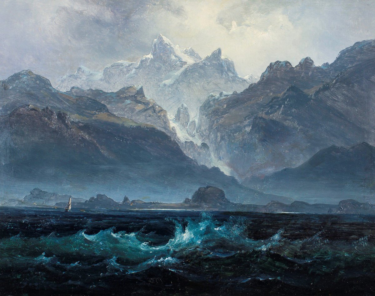 JimBeattie18's tweet photo. The Seven Sisters Mountain Range
Peder Balke (Norwegian 1804-1887) https://t.co/By3gKf49qy