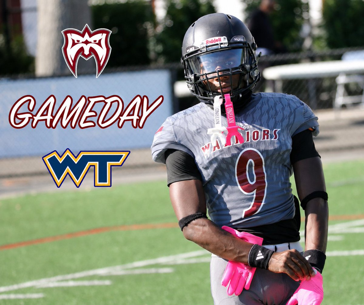 NJWarriorsFB's tweet photo. 🏈 @NJWarriorsFB
🆚 Williamson College of the Trades 
🏠 Jackson, NJ 
⏳ 1:00 PM Kickoff   
💪 Go Warriors!   
➡️ @CoachC_NJW https://t.co/bXbIfIYM93
