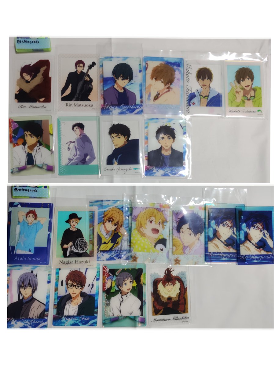 rateagoods's tweet photo. 交換 Free! 2026 オケコン チェキ風クリアカード クリカ  クリアカード ハイスピ
譲→ES FS RW 凛 真琴 郁弥  宗介 渚 怜 日和 旭 尚 夏也 
求め→遙 岩鳶 集合
本日現地手渡し、後日名古屋手渡し、郵送△

夜公演でも可。当日手渡しはプロフ未読◯ https://t.co/oBbfSosoYI
