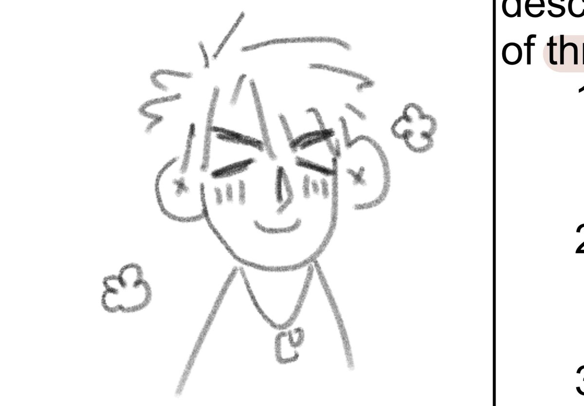 cienlebleb's tweet photo. i love how easy to draw caleb is… just combine a long face, big ears, droopy eyes, angry eyebrows, his necklace and boom dats gege right there https://t.co/3z8y4ZDUA8