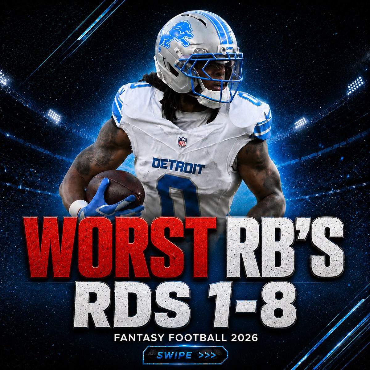 ffwreckk's tweet photo. If you draft any of these players in fantasy football this year, you’re handing yourself a loosing year…

Here’s the WORST RBs to Draft in Rounds 1-8 for Fantasy Football 2026:

Continued ⬇️ https://t.co/ZIOSnHant8