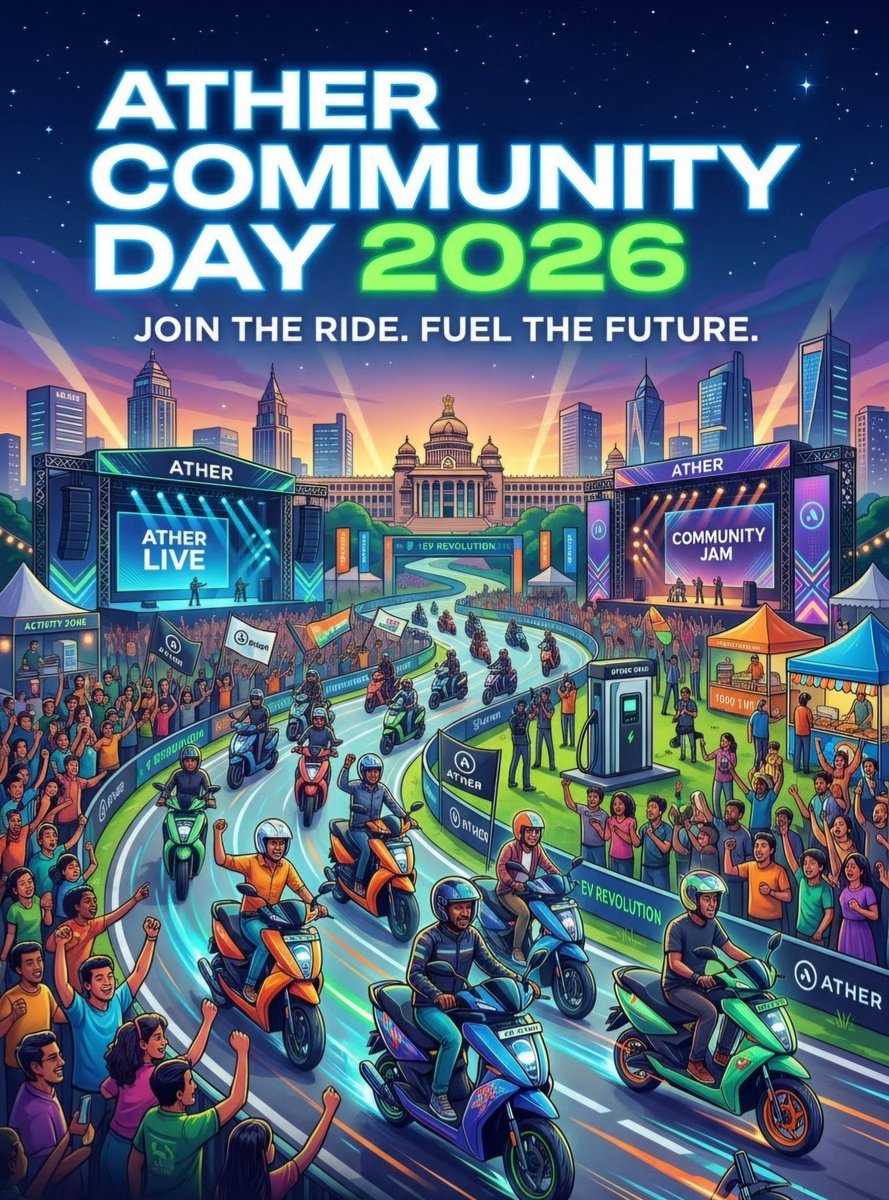 Vish22092's tweet photo. “Where Every Ride Becomes a Memory.”
#AtherCommunityDay26 https://t.co/ltvT3ZMMmV