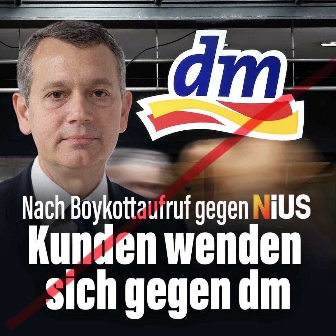 AloisNorbe53940's tweet photo. Wenn Drogerien, wie #DM und #Rossmann sich anmaßen, politische Empfehlungen gegen die #AfD und alternative Medien, wie #Nius zu boykottieren dann sollten sie boykottiert werden.
Putzmittel gibt es auch woanders https://t.co/6j9akc335Z
