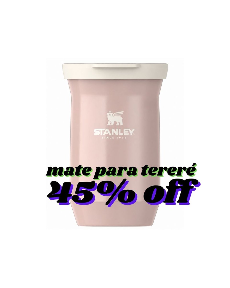 SelectaMLbuy's tweet photo. 🧉Los infaltables de Stanley, lista seleccionada de ofertas

• Mate térmico Stanley clásico 236 ml
• Mate Térmico Stanley Slim Tereré 200 ml
• Termo Stanley Adventure To-go 1.3l 

¡Y más!

Tienda oficial Stanley Argentina en Mercado Libre.

¡Buscá el  tuyo!