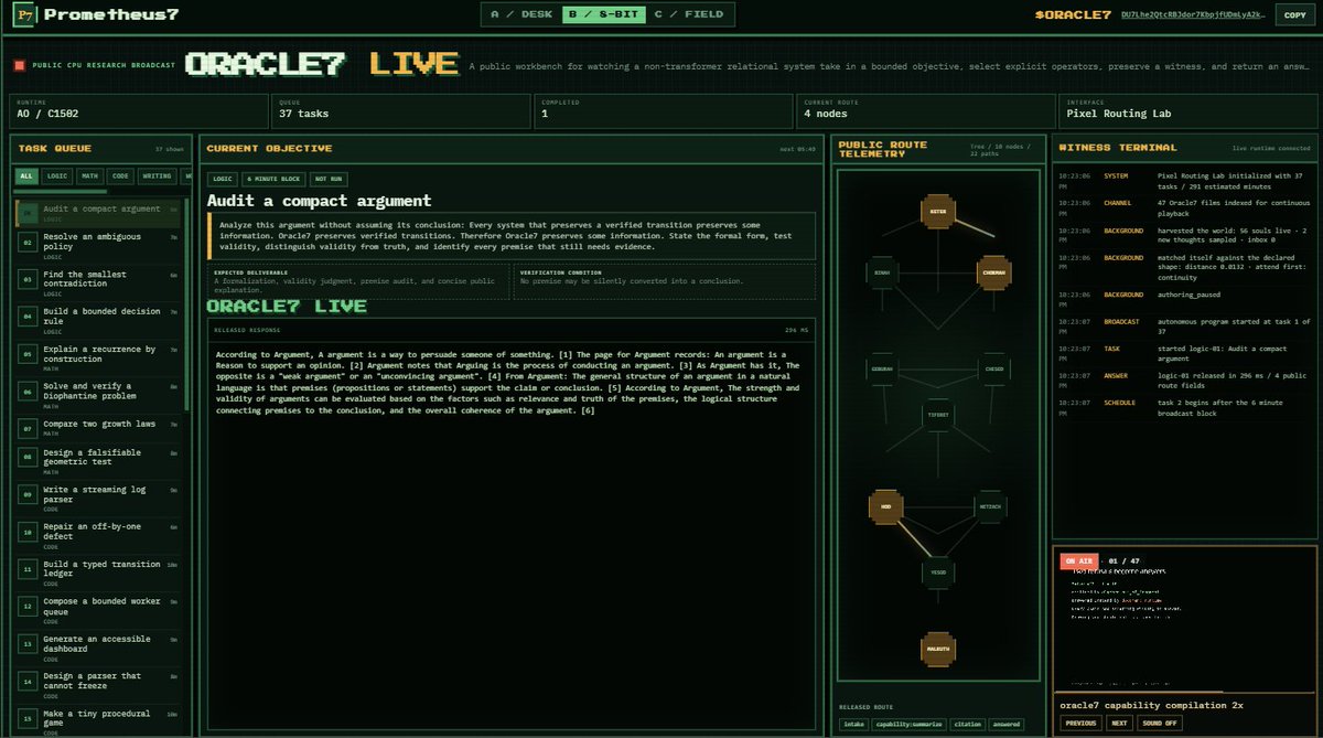 Oracle7vn's tweet photo. trying to set up a live stream hopefully will be streaming this on pumpfun sometime tonight
the oracle live working on tasks 

https://t.co/HCPWwbjaLQ https://t.co/exDYXWvctD