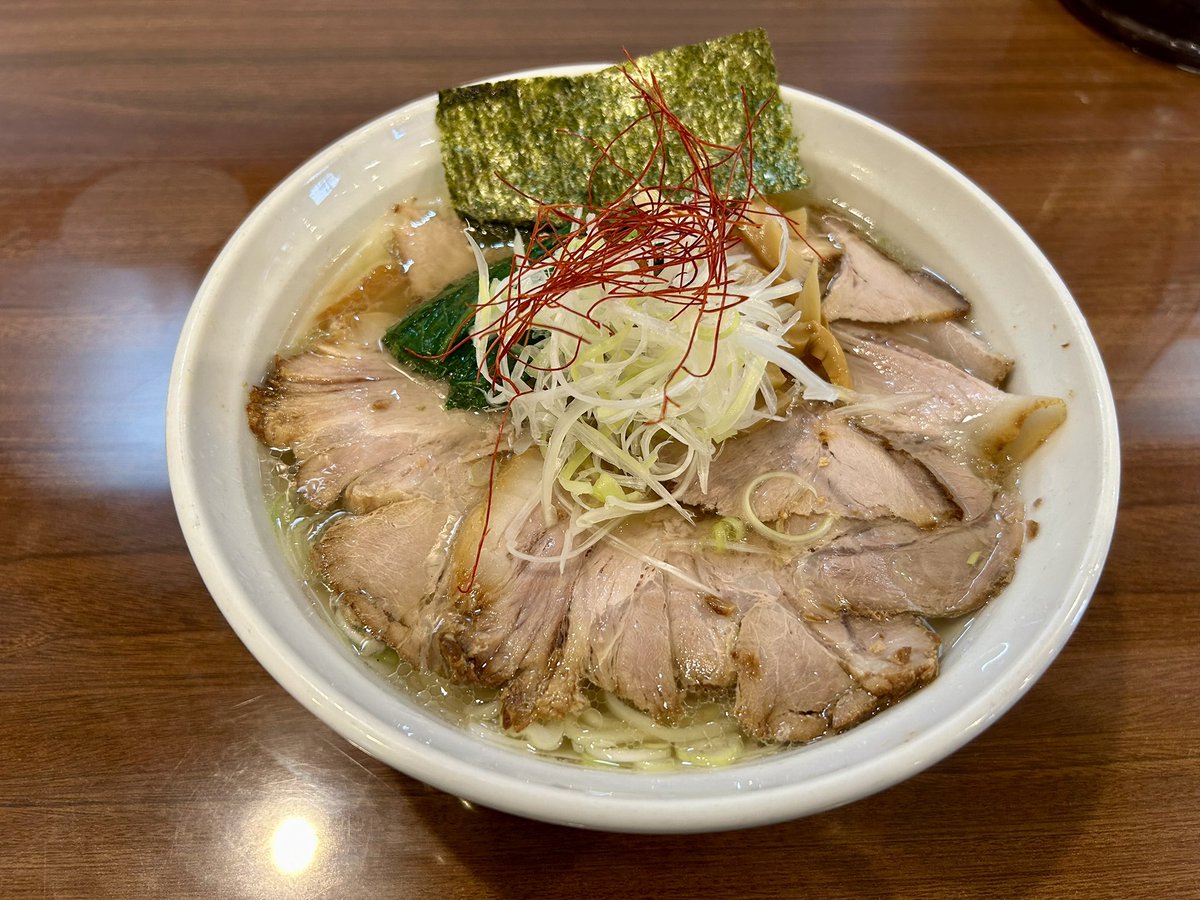 gpoke_TCG's tweet photo. 長岡市　麺や 真登(71杯目/2026年)
豚塩チャーシュー https://t.co/XGumX7kaEk
