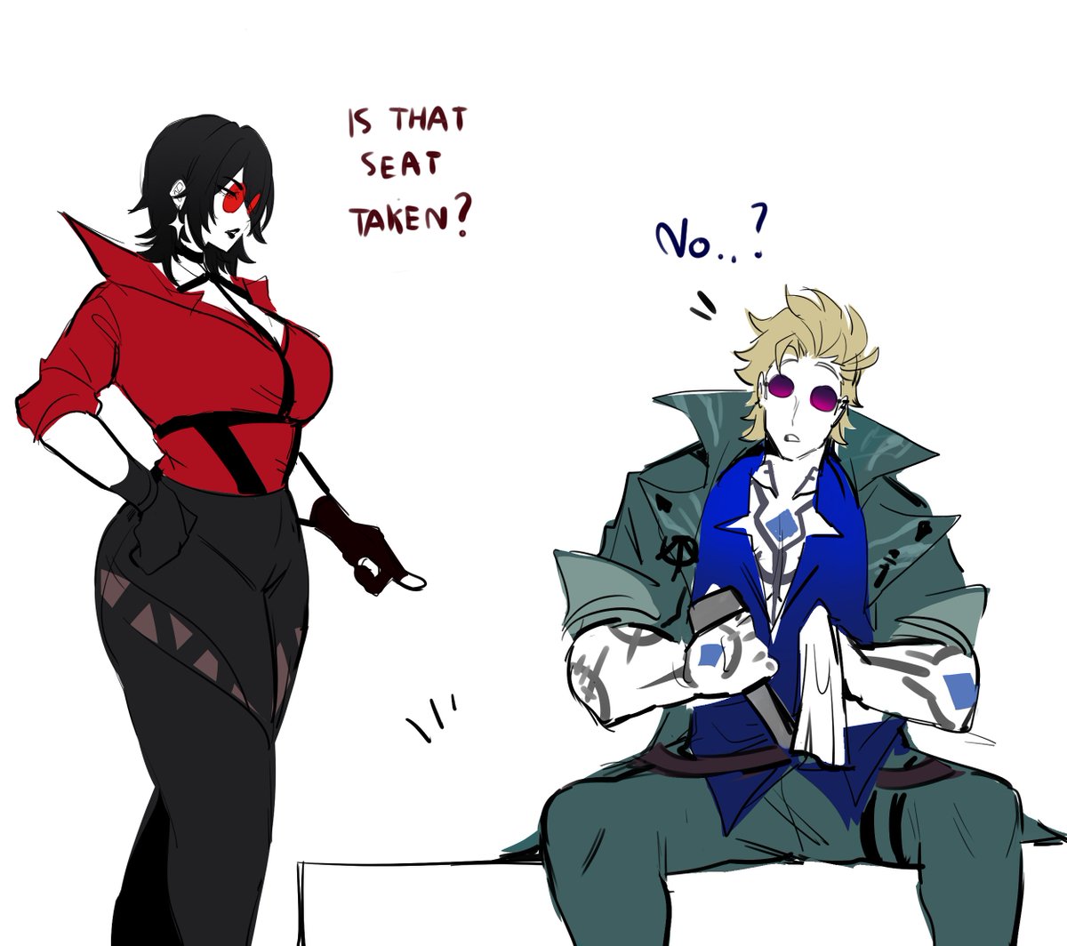KurenaizV2's tweet photo. 💺

#Locke #Vayne #LeagueOfLegends https://t.co/9DW3E5eENQ