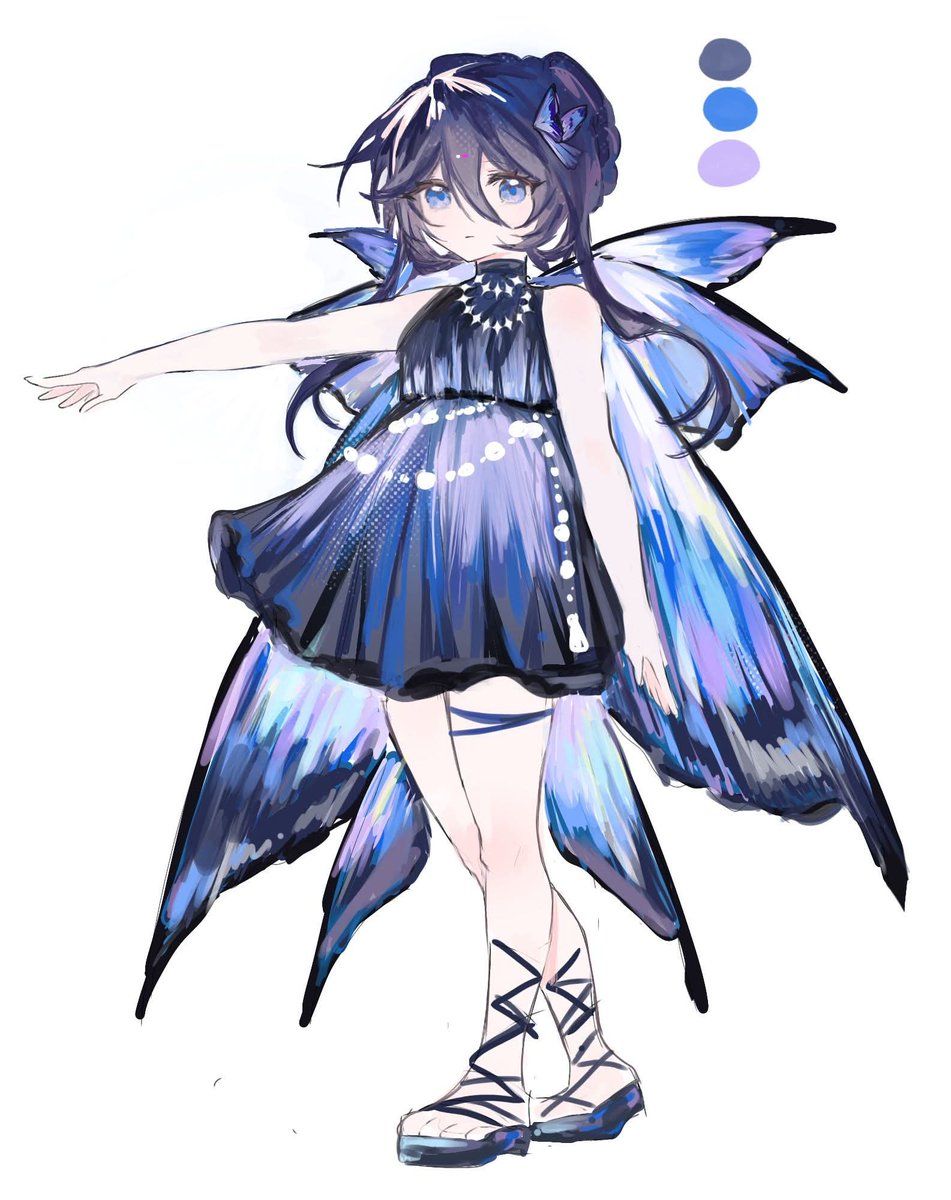 Onzy7F's tweet photo. dress oc 🌌🌌 #artmootsㅤ #illustrationㅤ https://t.co/v5ne9q2g96