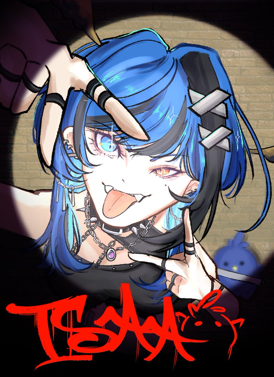 Kazustrami's tweet photo. isaa and her misbehaving chudnut #crowcanvas https://t.co/cE5RBsTPQm