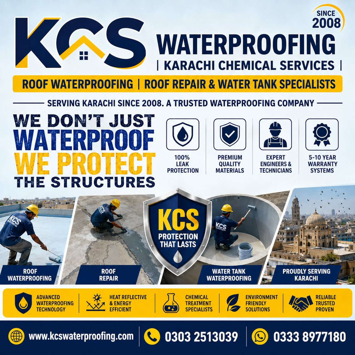 KarachiChemical's tweet photo. KCS Waterproofing | Karachi Chemical Services
Roof Waterproofing | Roof Repair | Water Tank Leakage Repair Services in Karachi
Services Available Across Karachi📷 DHA | Clifton | Gulshan-e-Iqbal | PECHS | North Nazimabad | Malir | Federal B Area | &amp; all major areas! https://t.co/HBgjIHJakc