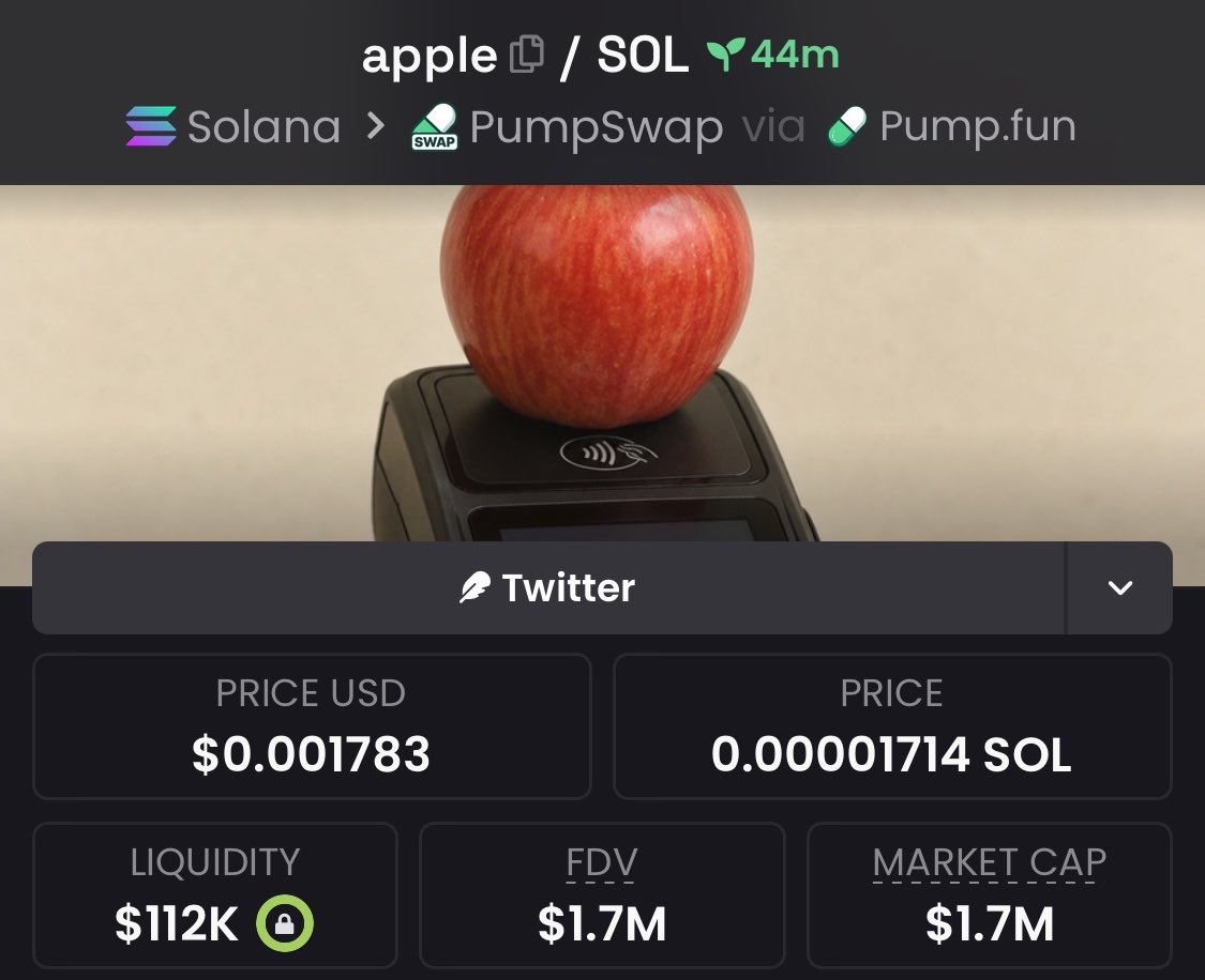 _ZYNKO's tweet photo. $APPLE 🍎🚀
$42K ➜ $1.7M 💰📈
That’s an insane 40.5X GAIN! 🔥🚀
Another early call making serious moves! 💯
Congrats to everyone who caught this one 👏🏾🔥
Follow + DM for an invite to the private TG 🔐🚀
⛓️ #Solana https://t.co/xwSfhgYN5k
