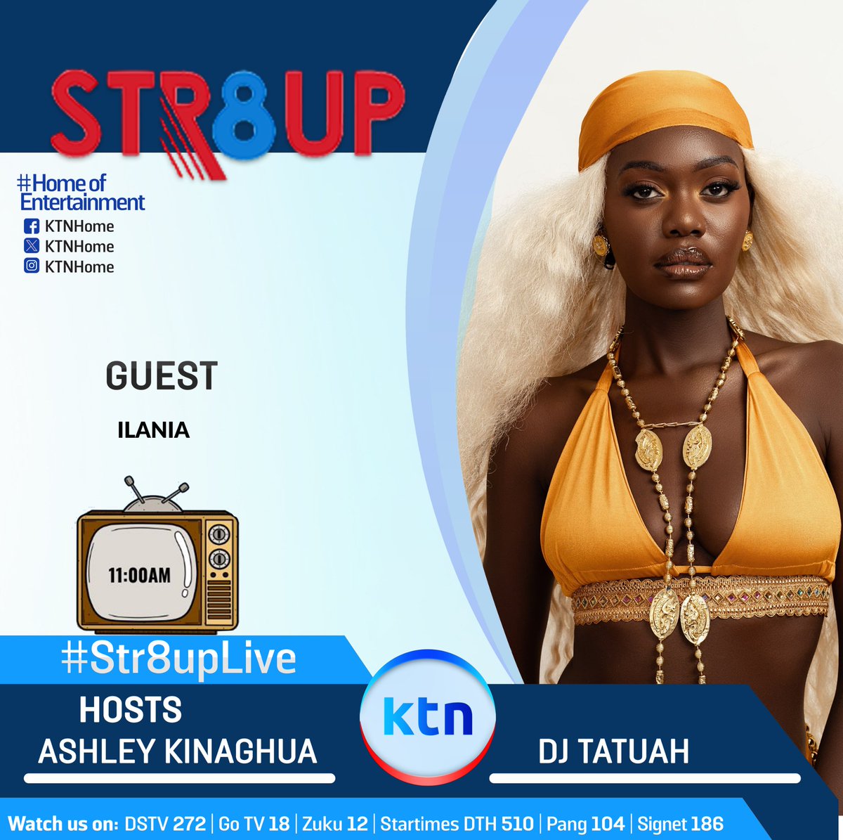 StandardKenya's tweet photo. If it's a Saraday, its time for #Str8upLive & the tag team will be up at the CBDπ―π₯ππ€
@ashleykinaghua, @djtatuah @ksankenya @_trickstar_visuals
And that's not all! Our line up is super-lit: @mrlenny254 @.ronoo @ilaniamusic @kahuti
#DanceToTheBeat #LiveShow #music
Producer @wainainagram