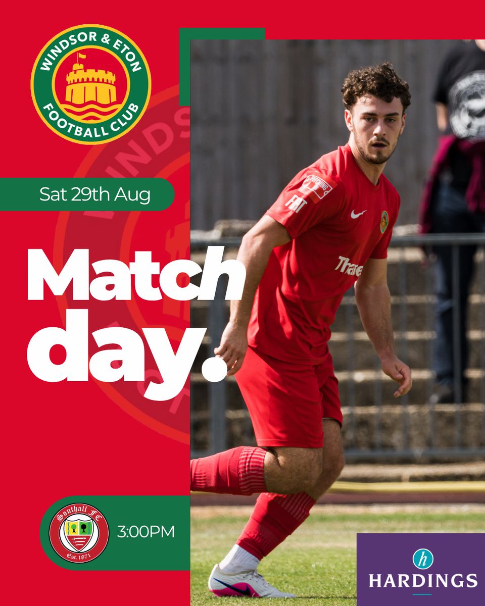 WindsorEtonFC's tweet photo. 🔴 MATCH DAY! 🟢

It’s #FATrophy day and our first ever game in this famous competition!

The original WEFC enjoyed many famous FA Trophy games and this current squad love creating memories, so let’s go!

3pm and remember Premier League football on tv in the bar from 12.30! https://t.co/93DLKGVjvo