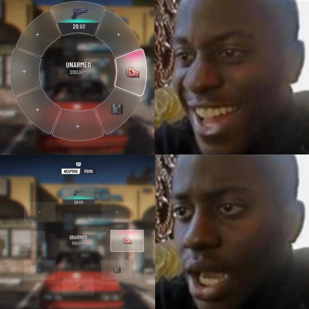 gearosplays's tweet photo. Expectations vs Reality 😆
I'm actually not impressed with the New Simplest HUD look
#gta6 #grandtheftauto6 #gtahud #gta5 #gtavı https://t.co/j0k7KhaJvI